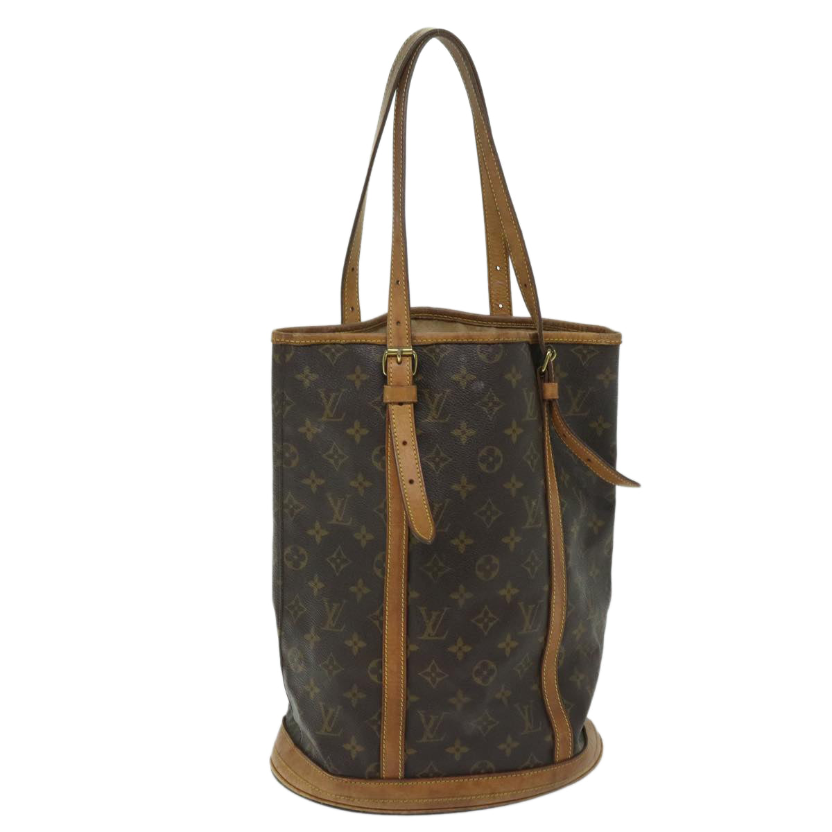 LOUIS VUITTON Monogram Bucket GM Shoulder Bag M42236 LV Auth 68385