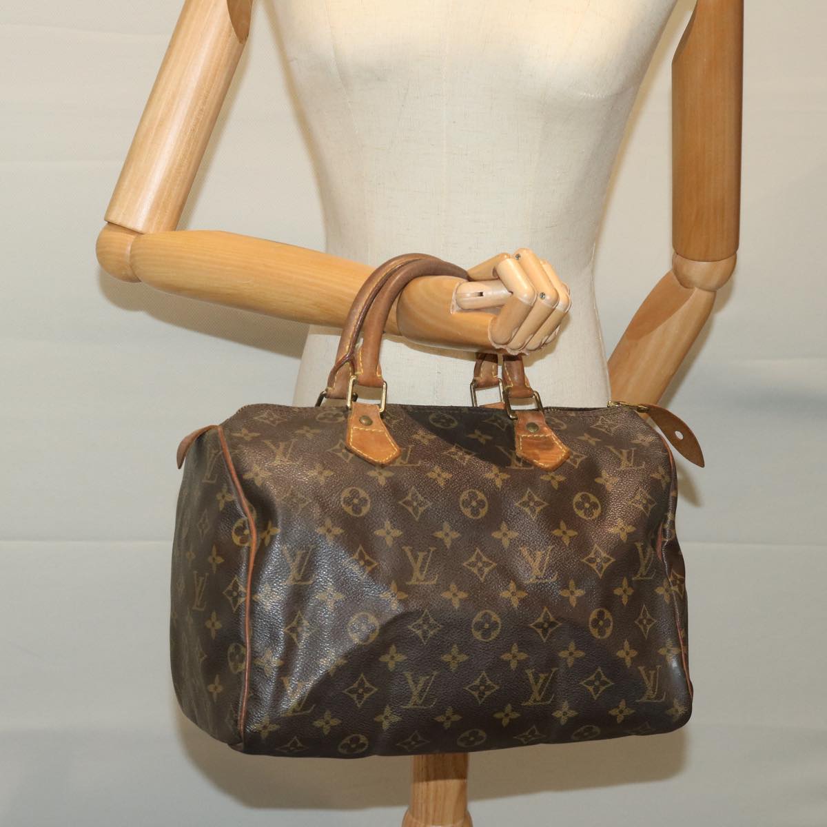 LOUIS VUITTON Monogram Speedy 30 Hand Bag M41526 LV Auth 68403