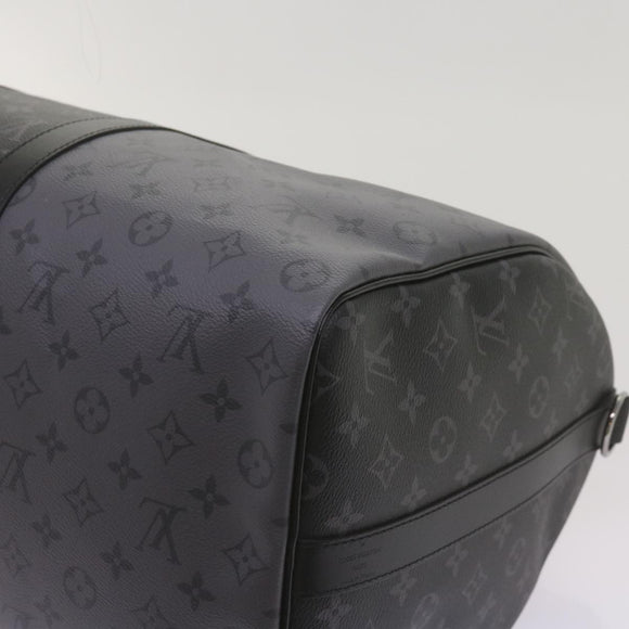 LOUIS VUITTON Eclipse Reverse Keepall Bandouliere 50 Bag M45392 LV Auth 68414SM