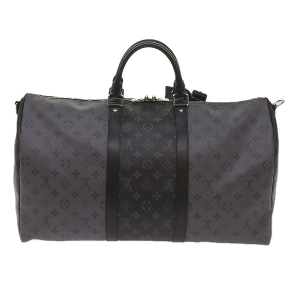 LOUIS VUITTON Eclipse Reverse Keepall Bandouliere 50 Bag M45392 LV Auth 68414SM