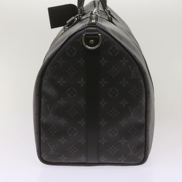 LOUIS VUITTON Eclipse Reverse Keepall Bandouliere 50 Bag M45392 LV Auth 68414A