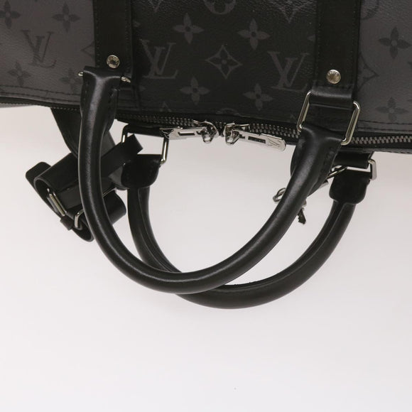 LOUIS VUITTON Eclipse Reverse Keepall Bandouliere 50 Bag M45392 LV Auth 68414SM