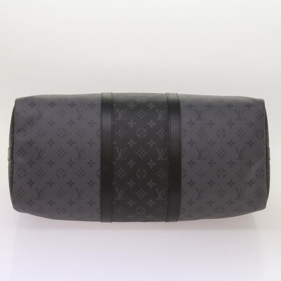 LOUIS VUITTON Eclipse Reverse Keepall Bandouliere 50 Bag M45392 LV Auth 68414SM