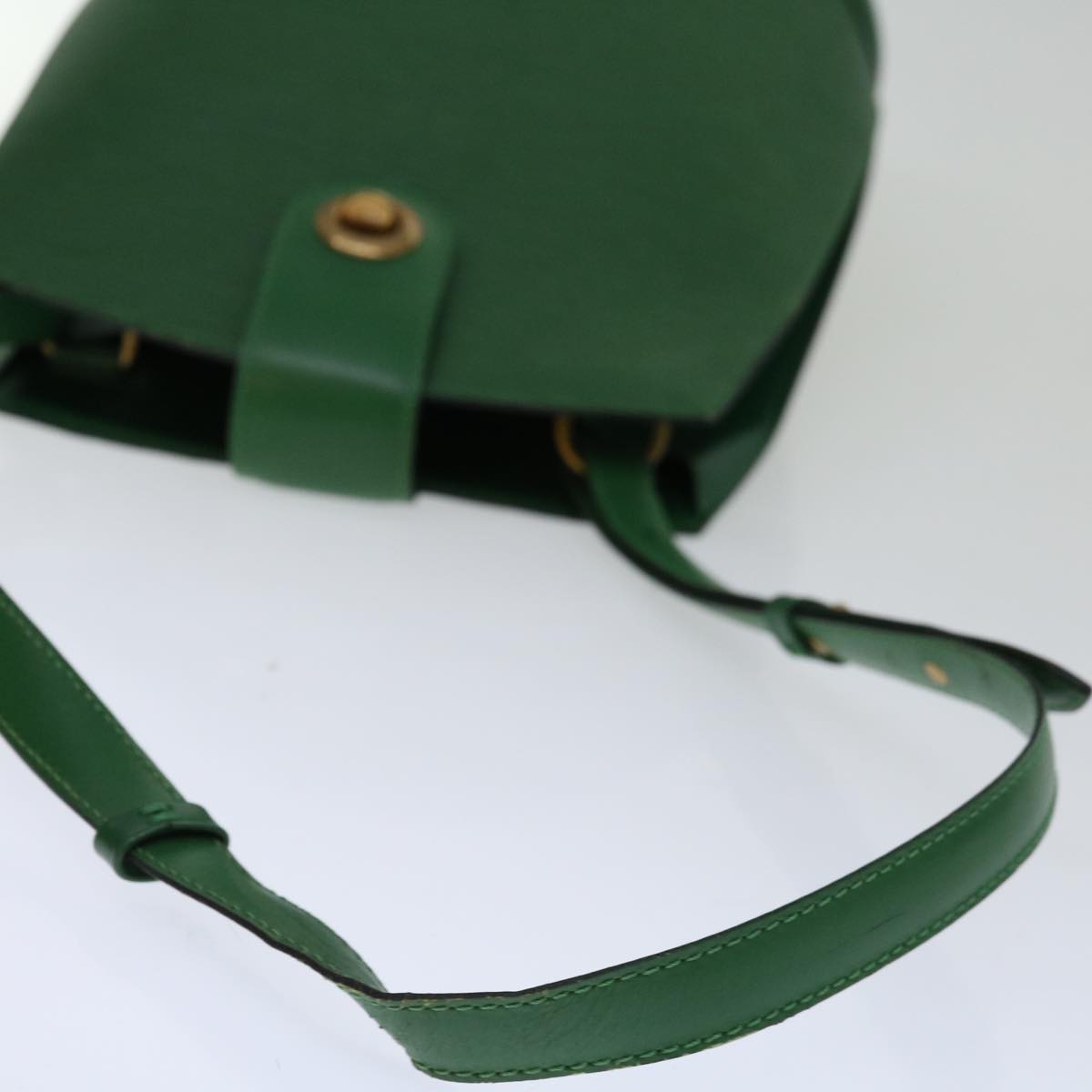 LOUIS VUITTON Epi Cluny Shoulder Bag Green M52254 LV Auth 68415