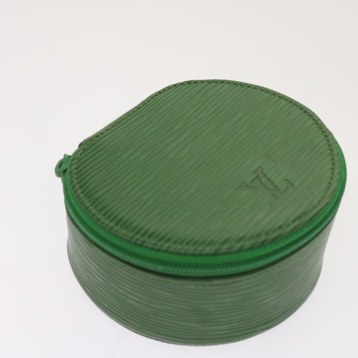 LOUIS VUITTON Epi Ecrin Bijoux 10 Jewelry Box Green M48214 LV Auth 68438