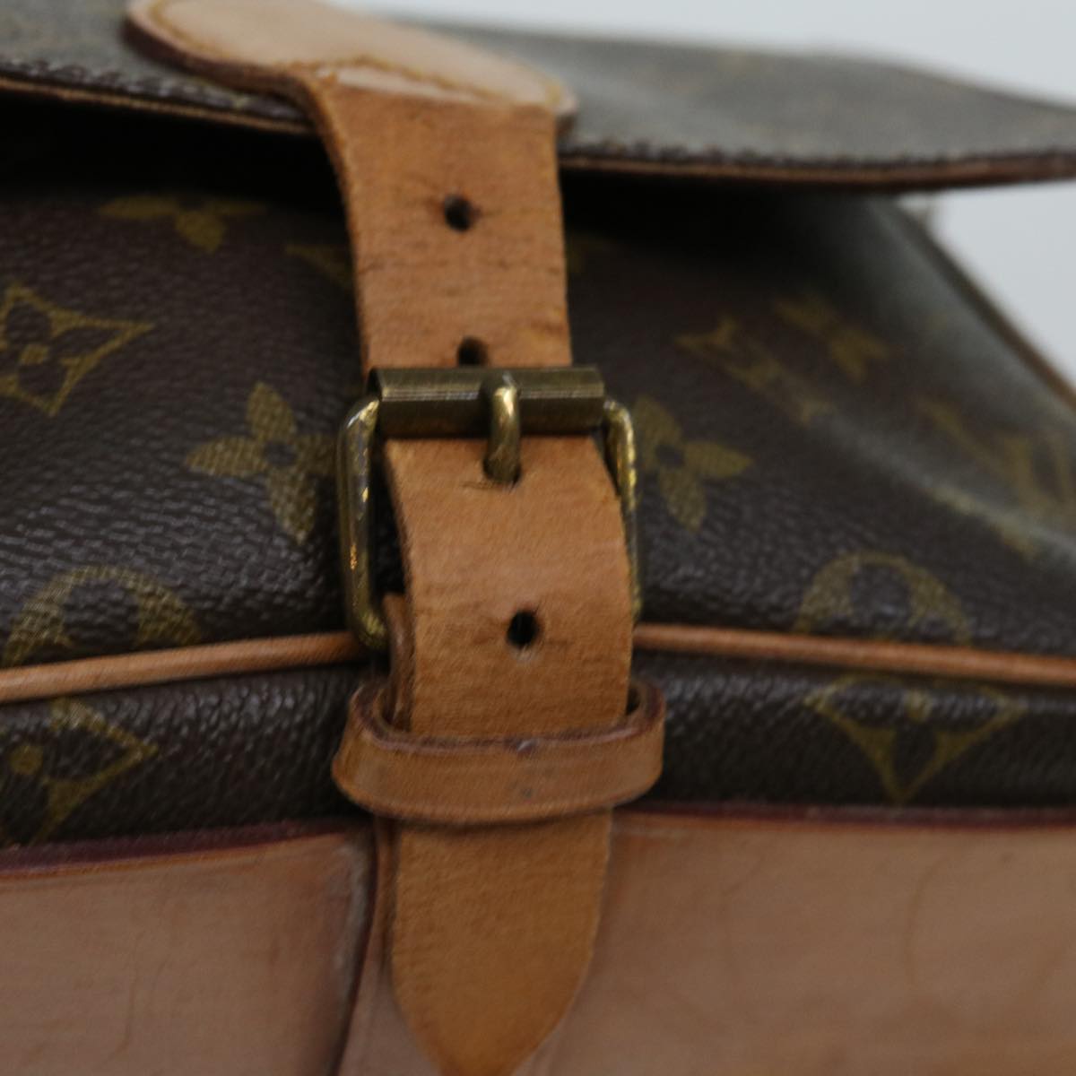 LOUIS VUITTON Monogram Cartouchiere MM Shoulder Bag M51253 LV Auth 68441