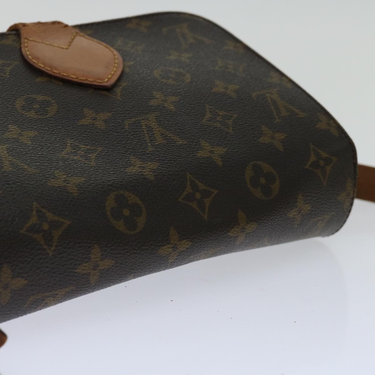 LOUIS VUITTON Monogram Cartouchiere MM Shoulder Bag M51253 LV Auth 68441