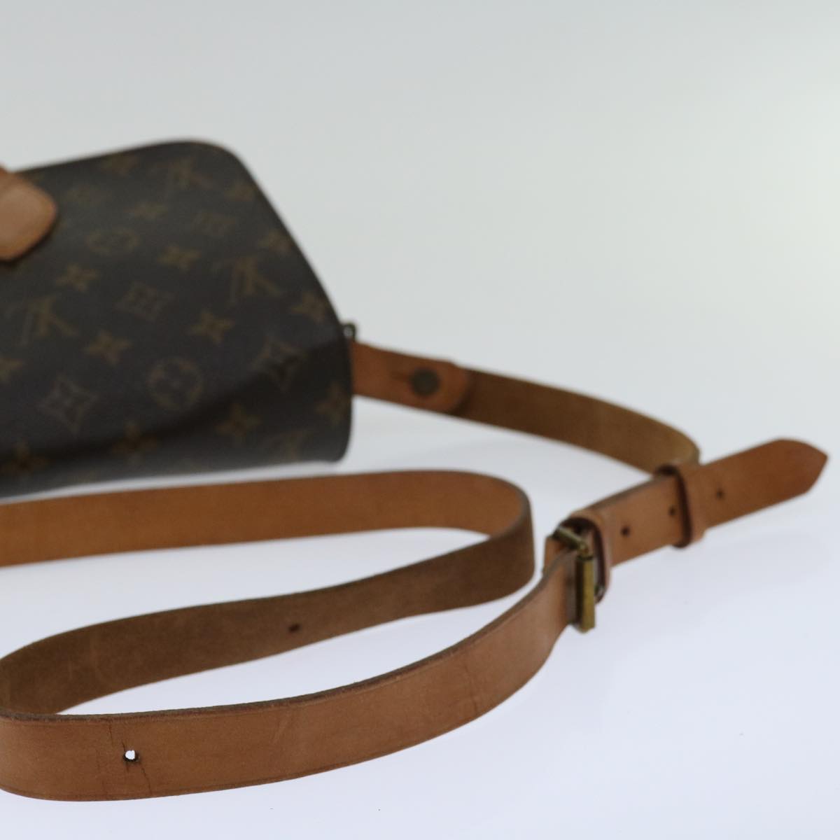 LOUIS VUITTON Monogram Cartouchiere MM Shoulder Bag M51253 LV Auth 68441