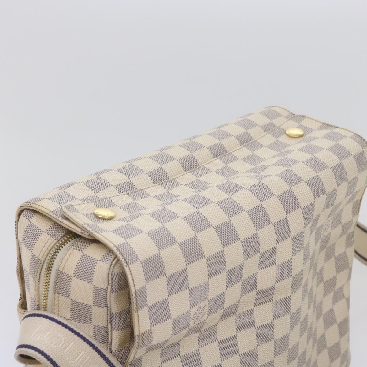 LOUIS VUITTON Damier Azur Naviglio Shoulder Bag N51189 LV Auth 68445