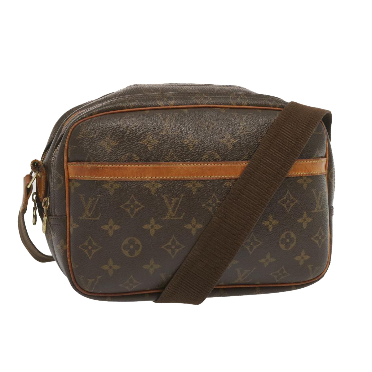 LOUIS VUITTON Monogram Reporter PM Shoulder Bag M45254 LV Auth 68446