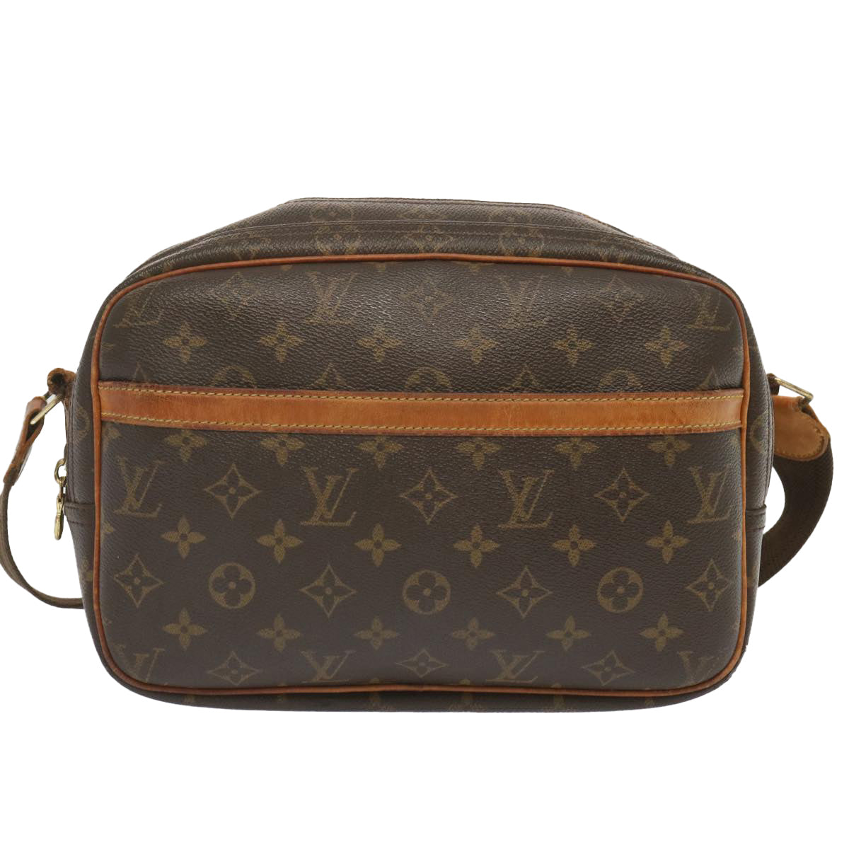 LOUIS VUITTON Monogram Reporter PM Shoulder Bag M45254 LV Auth 68446