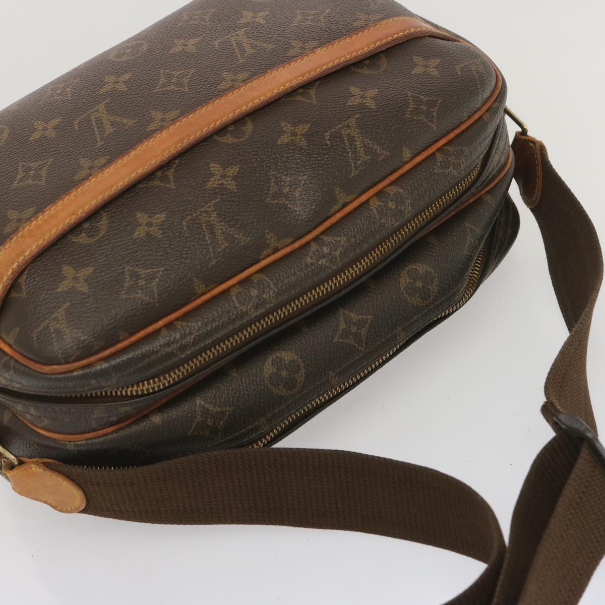 LOUIS VUITTON Monogram Reporter PM Shoulder Bag M45254 LV Auth 68446