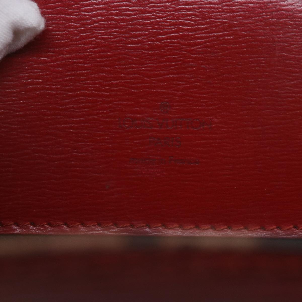 LOUIS VUITTON Epi Cluny Shoulder Bag Red M52257 LV Auth 68447