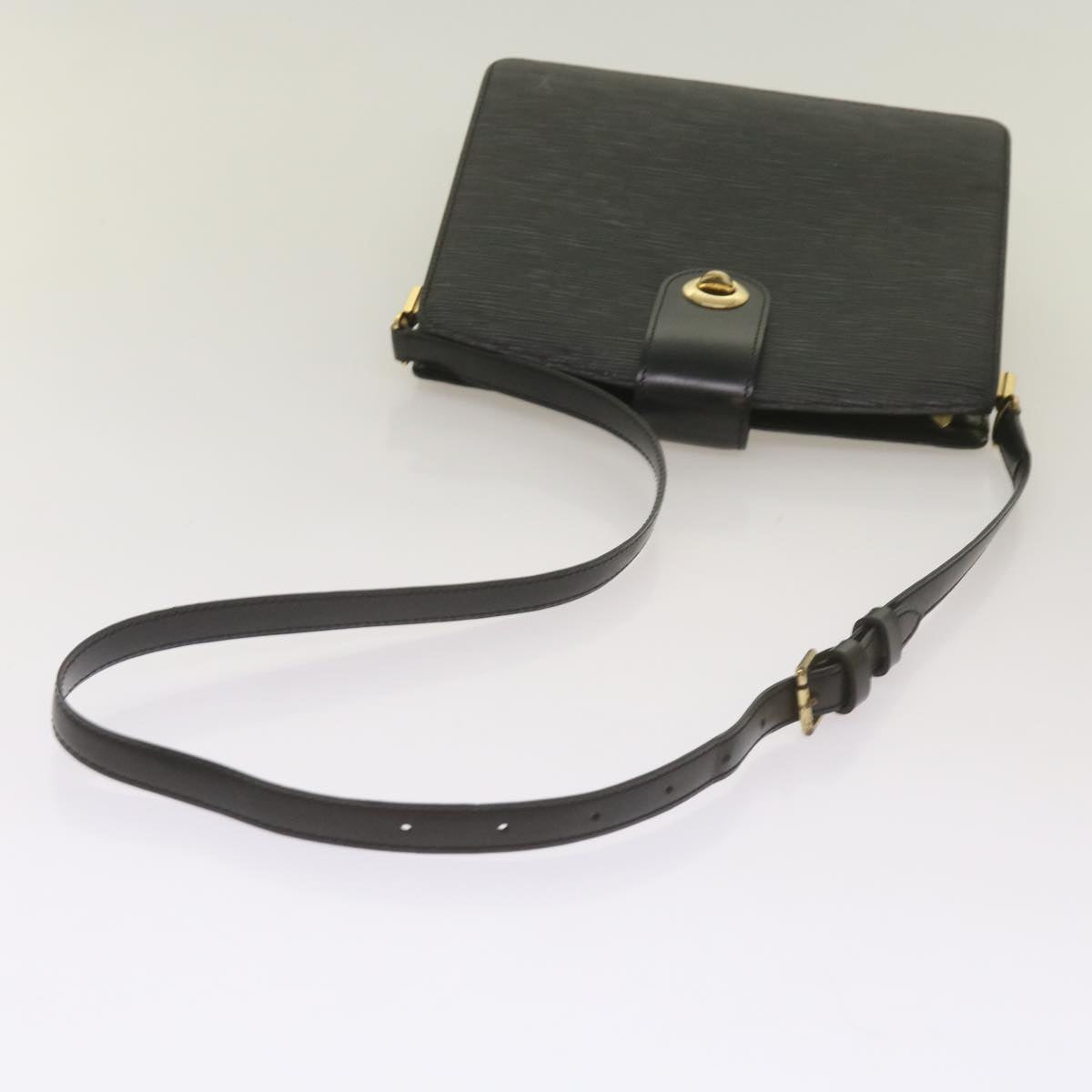 LOUIS VUITTON Epi Capuchin Shoulder Bag Black M52342 LV Auth 68454