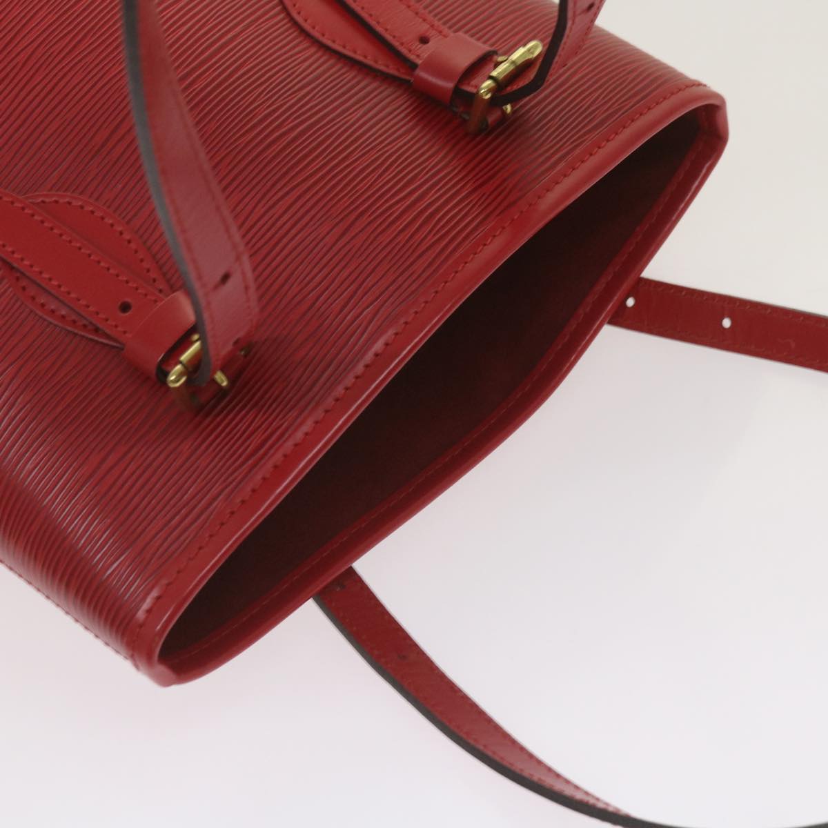 LOUIS VUITTON Epi Bucket PM Shoulder Bag Red M5899E LV Auth 68456A