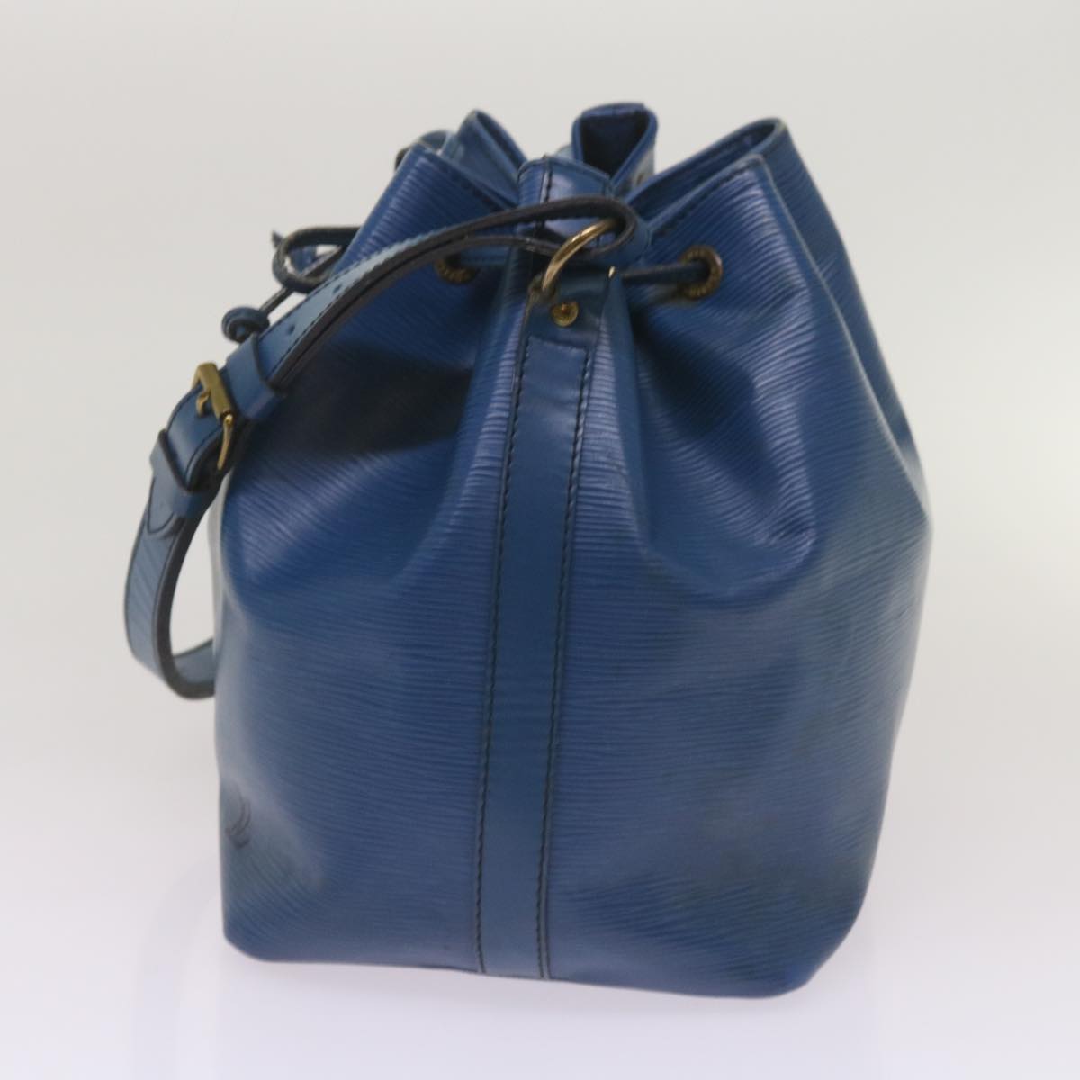 LOUIS VUITTON Epi Petit Noe Shoulder Bag Blue M44105 LV Auth 68457