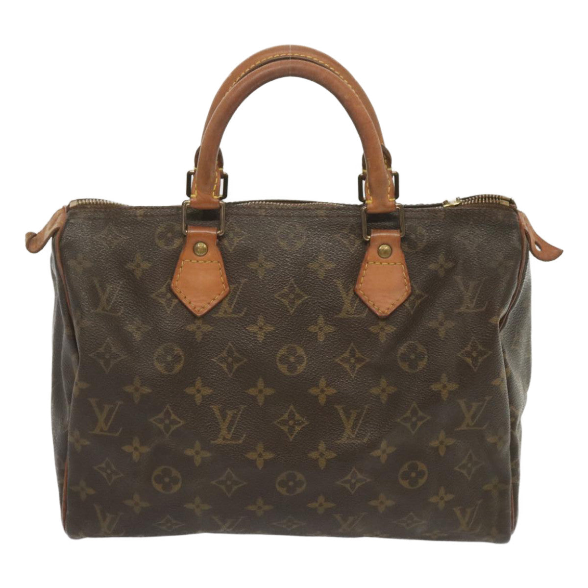 LOUIS VUITTON Monogram Speedy 30 Hand Bag M41526 LV Auth 68462