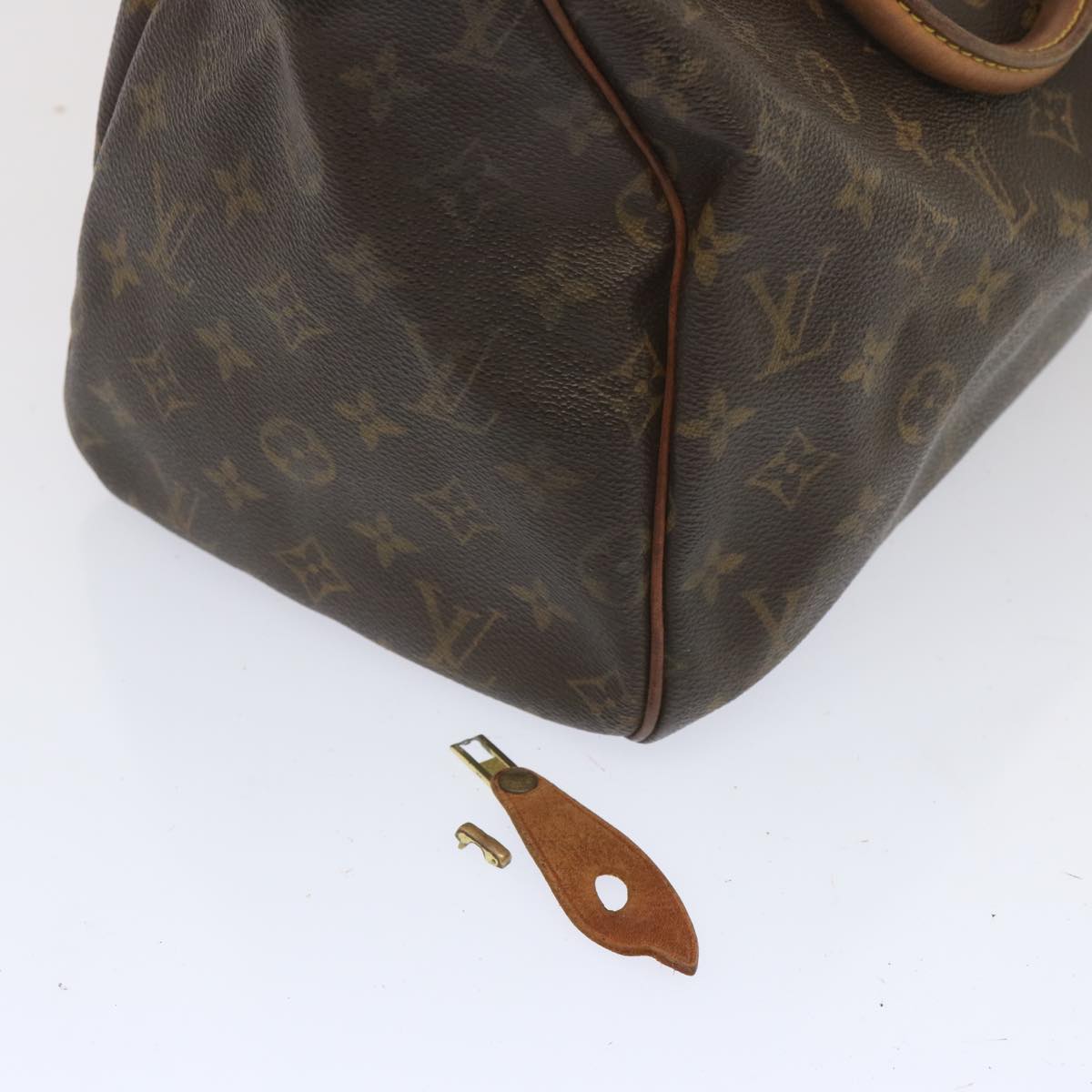 LOUIS VUITTON Monogram Speedy 30 Hand Bag M41526 LV Auth 68462