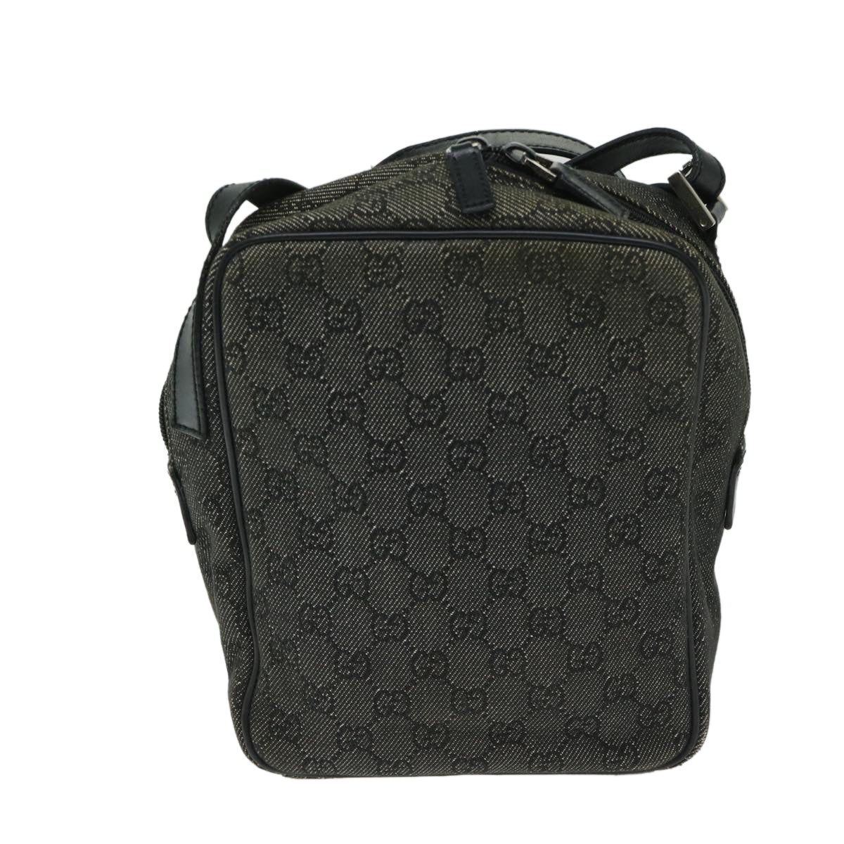 GUCCI GG Canvas Shoulder Bag Gray 03136 Auth 68470 - 0