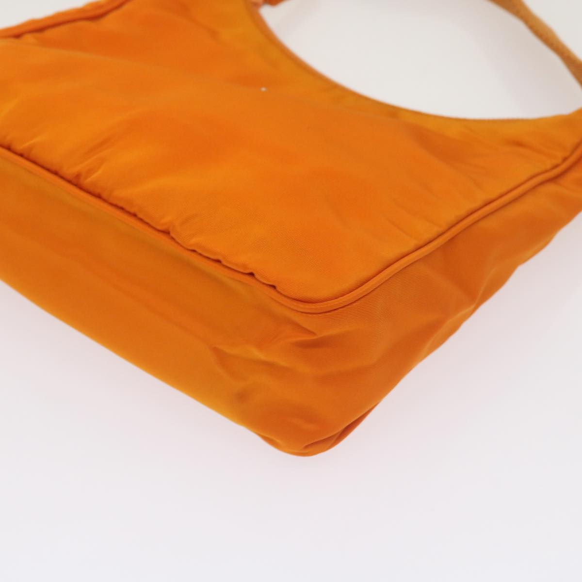 PRADA Hand Bag Nylon Orange Auth 68495