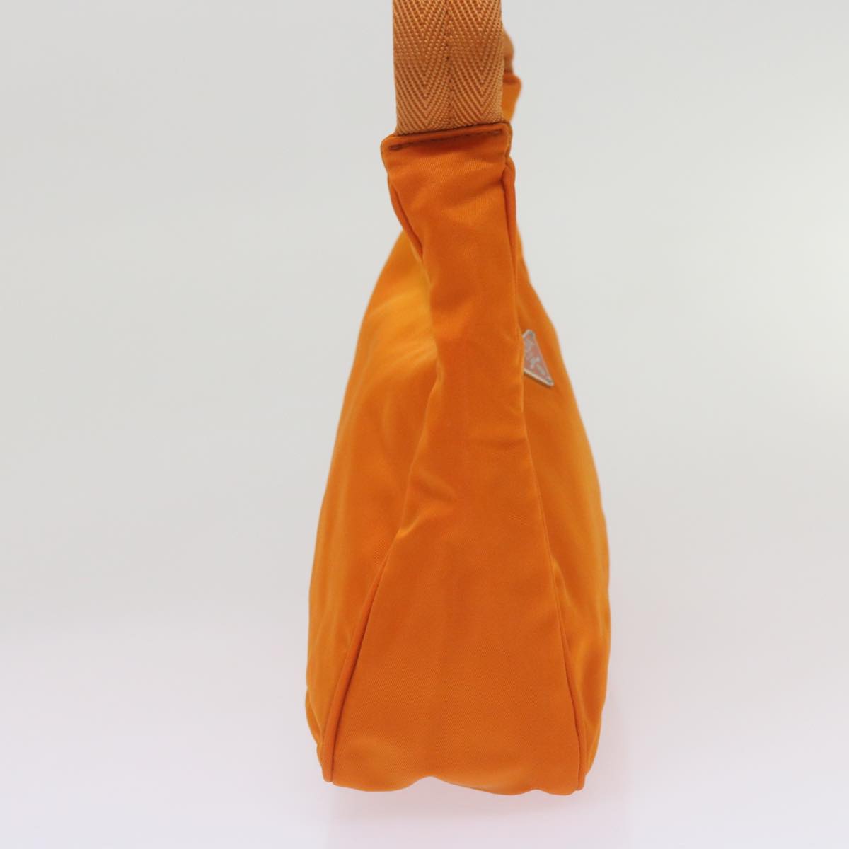 PRADA Hand Bag Nylon Orange Auth 68495