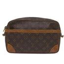 LOUIS VUITTON Monogram Compiegne 28 Clutch Bag M51845 LV Auth 68497-13