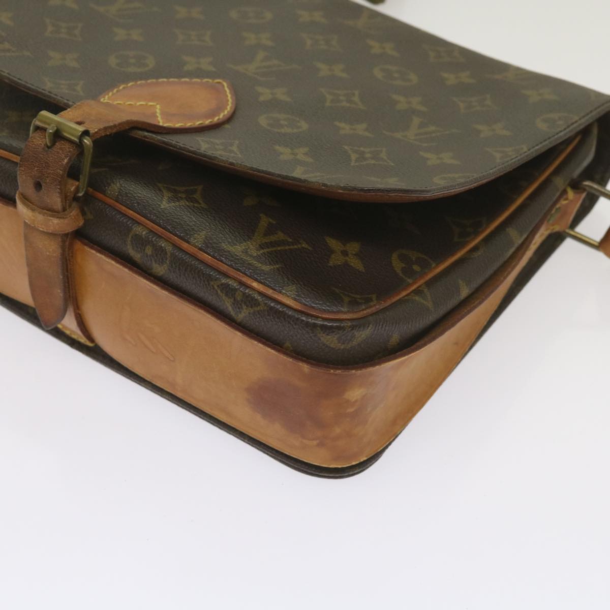 LOUIS VUITTON Monogram Cartouchiere GM Shoulder Bag M51252 LV Auth 68502