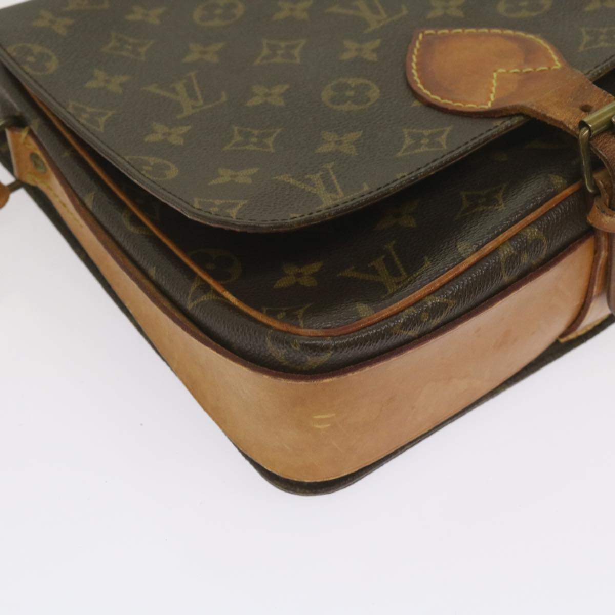 LOUIS VUITTON Monogram Cartouchiere GM Shoulder Bag M51252 LV Auth 68502