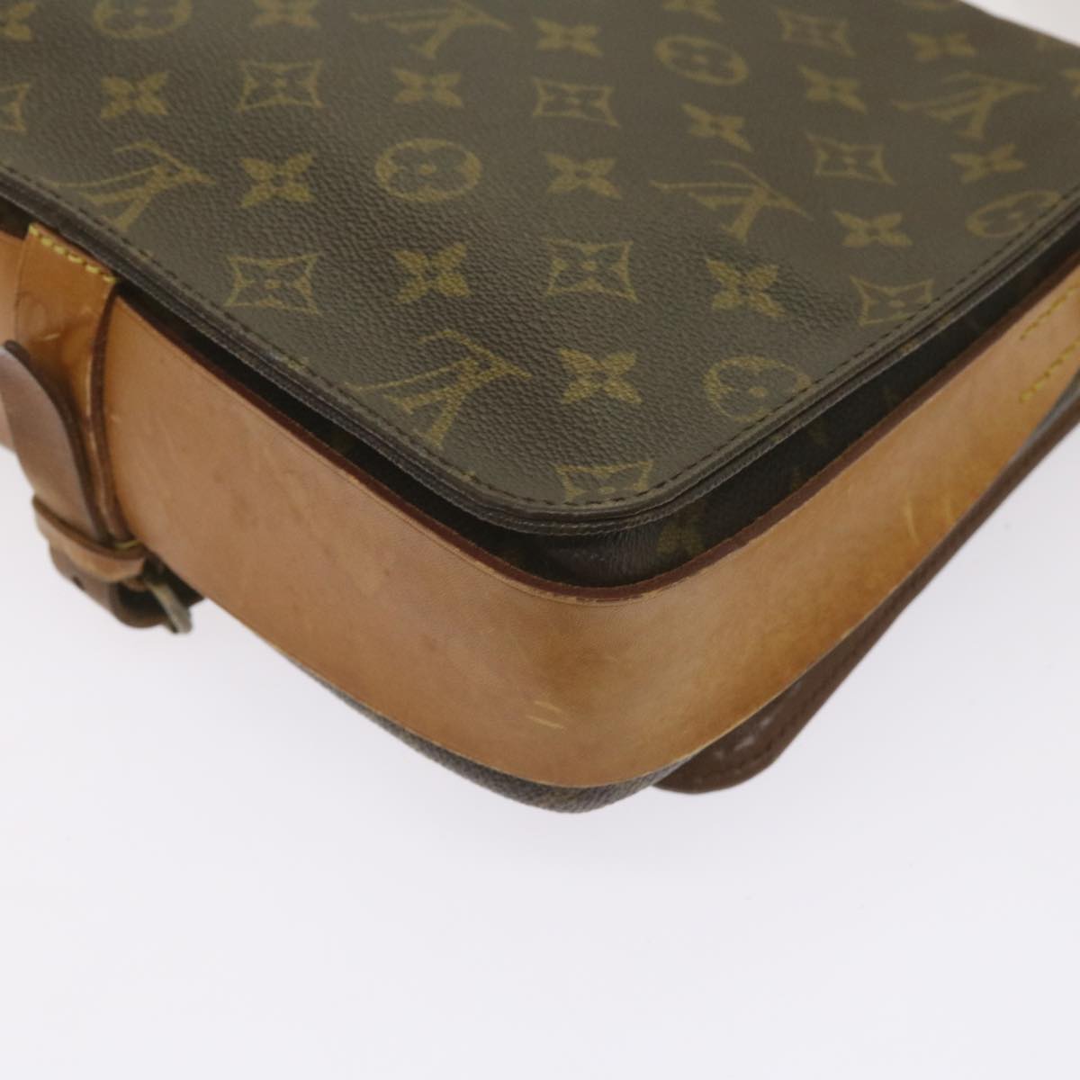 LOUIS VUITTON Monogram Cartouchiere GM Shoulder Bag M51252 LV Auth 68502