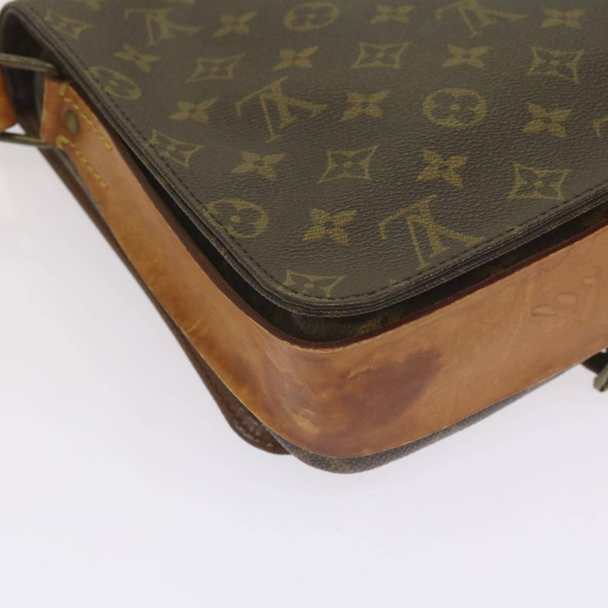 LOUIS VUITTON Monogram Cartouchiere GM Shoulder Bag M51252 LV Auth 68502