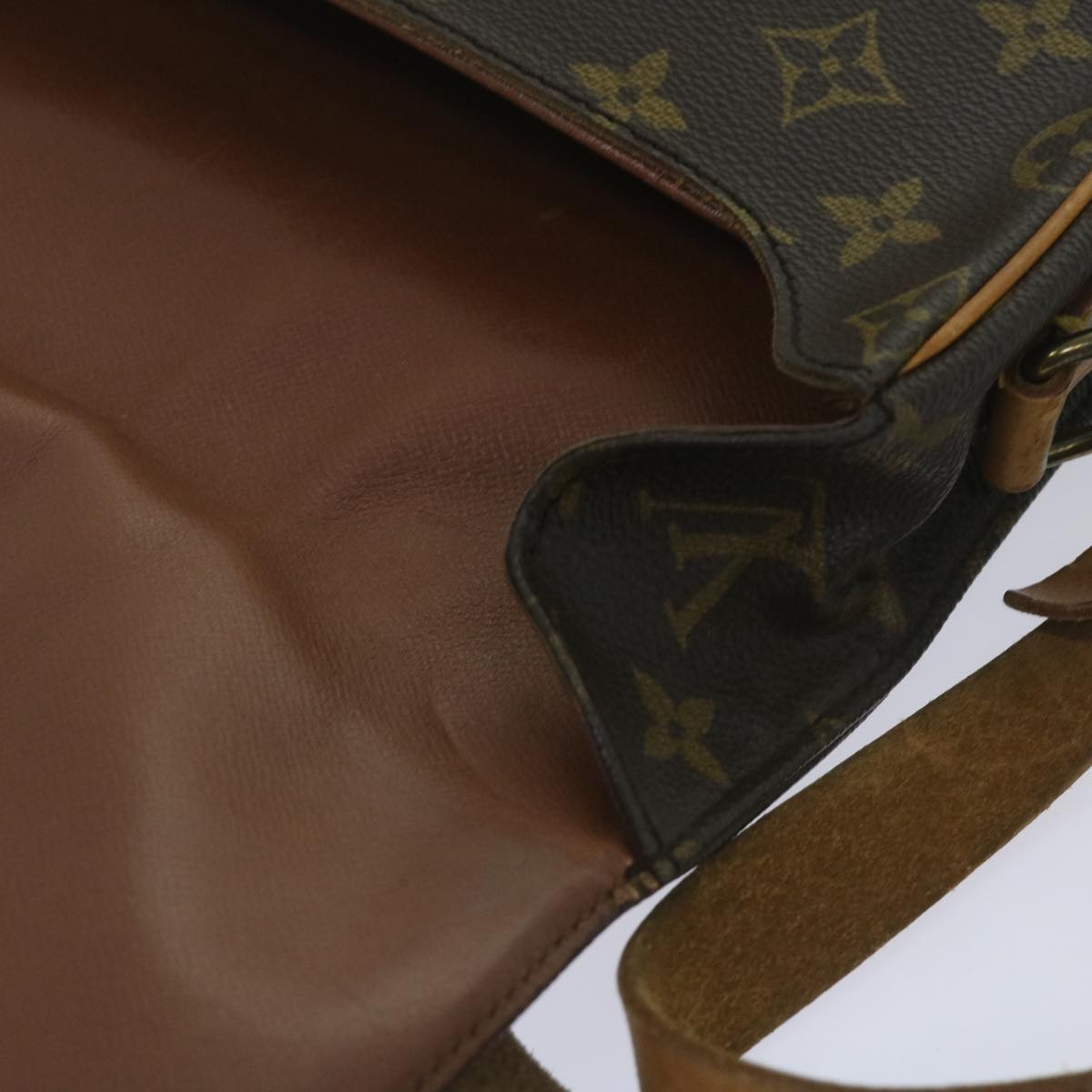 LOUIS VUITTON Monogram Cartouchiere GM Shoulder Bag M51252 LV Auth 68502