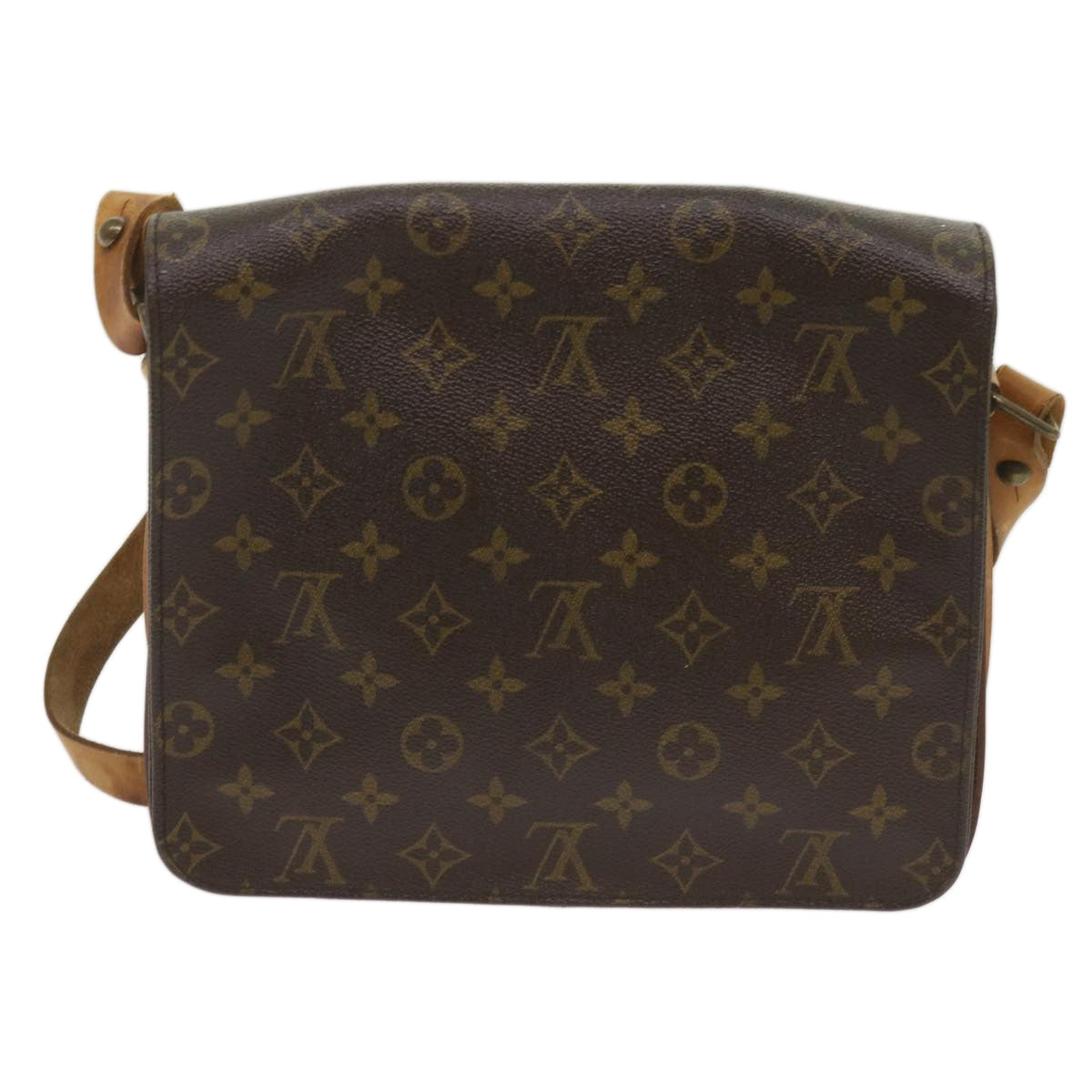 LOUIS VUITTON Monogram Cartouchiere GM Shoulder Bag M51252 LV Auth 68502