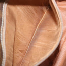 CELINE Macadam Canvas Shoulder Bag PVC Leather Brown Auth 68506-11