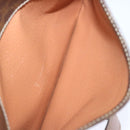 CELINE Macadam Canvas Umhängetasche PVC Leder Braun Auth 68506-21