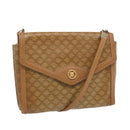 CELINE Macadam Canvas Shoulder Bag Beige Auth 68507-1