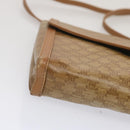 CELINE Macadam Canvas Shoulder Bag Beige Auth 68507-8