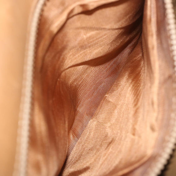 CELINE Macadam Canvas Shoulder Bag Beige Auth 68507