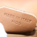 CELINE Macadam Canvas Shoulder Bag Beige Auth 68507-12