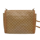 CELINE Macadam Canvas Shoulder Bag Beige Auth 68507-2