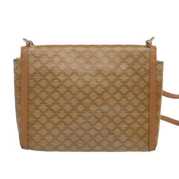 CELINE Macadam Canvas Shoulder Bag Beige Auth 68507 - 0