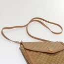 CELINE Macadam Canvas Shoulder Bag Beige Auth 68507-7