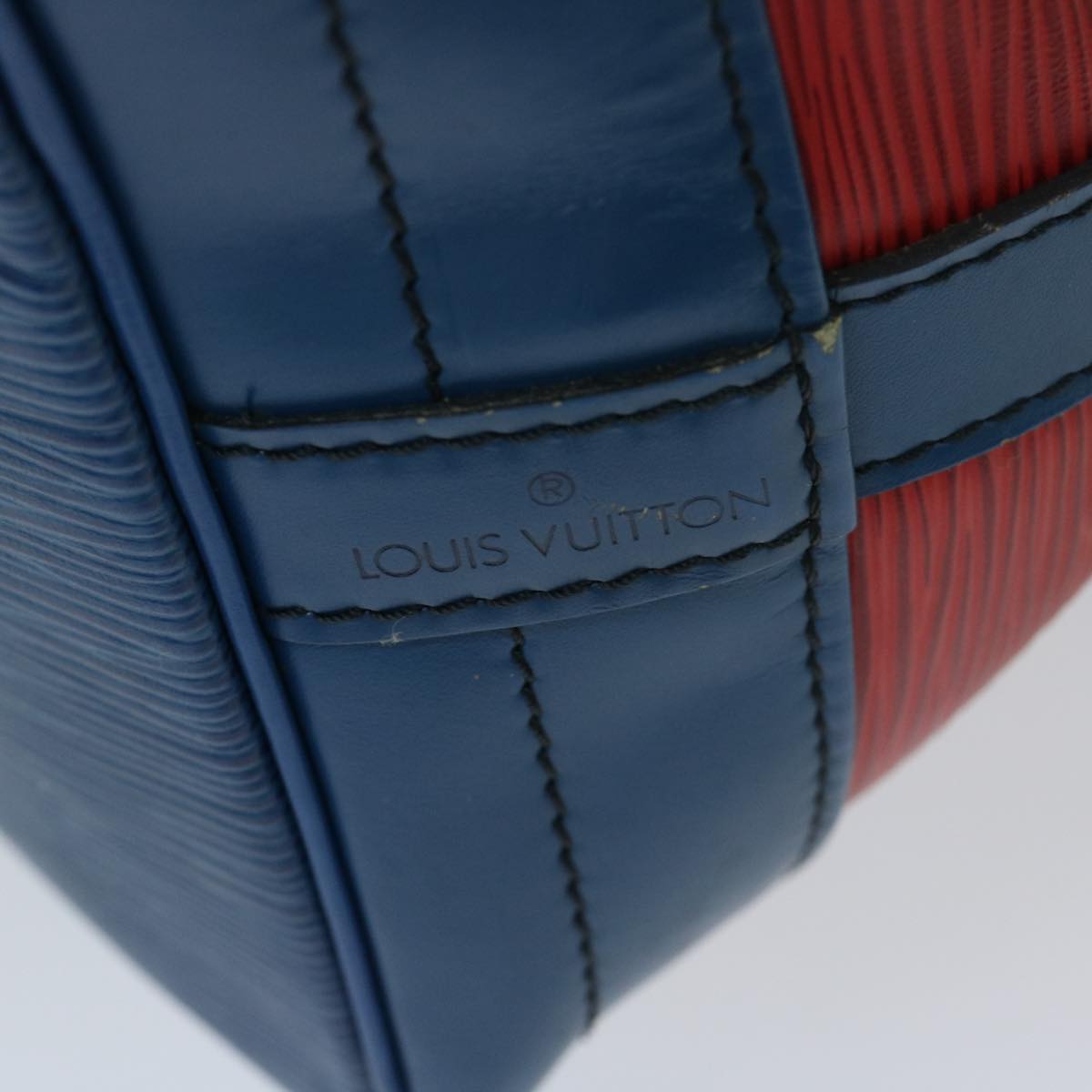 LOUIS VUITTON Epi Noe Shoulder Bag Bicolor Red Blue M44084 LV Auth 68539