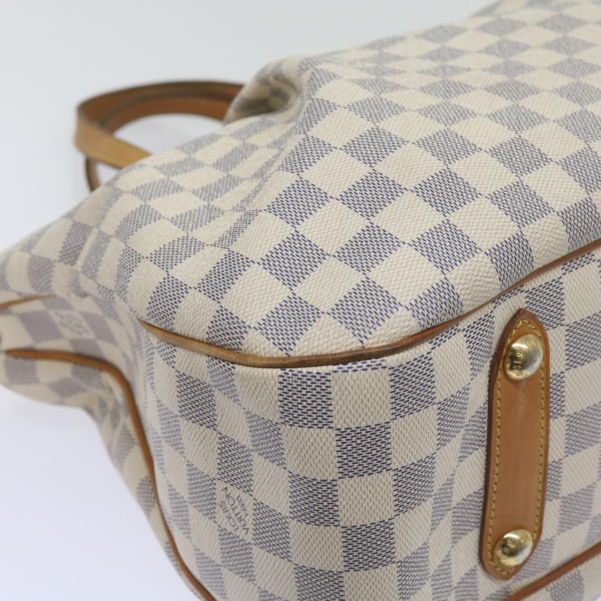 LOUIS VUITTON Damier Azur Siracusa MM Shoulder Bag N41112 LV Auth 68552