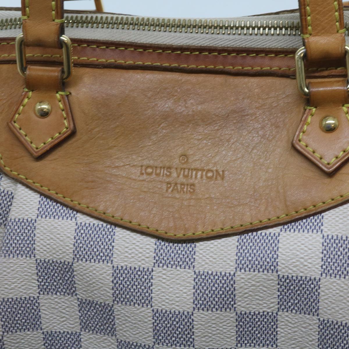 LOUIS VUITTON Damier Azur Siracusa MM Shoulder Bag N41112 LV Auth 68552