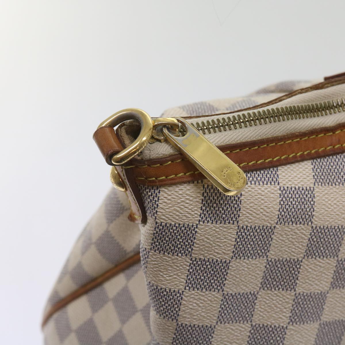 LOUIS VUITTON Damier Azur Siracusa MM Shoulder Bag N41112 LV Auth 68552