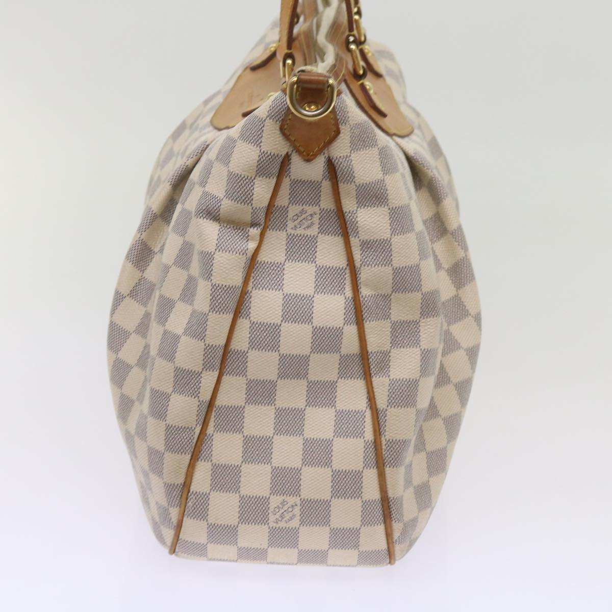 LOUIS VUITTON Damier Azur Siracusa MM Shoulder Bag N41112 LV Auth 68552