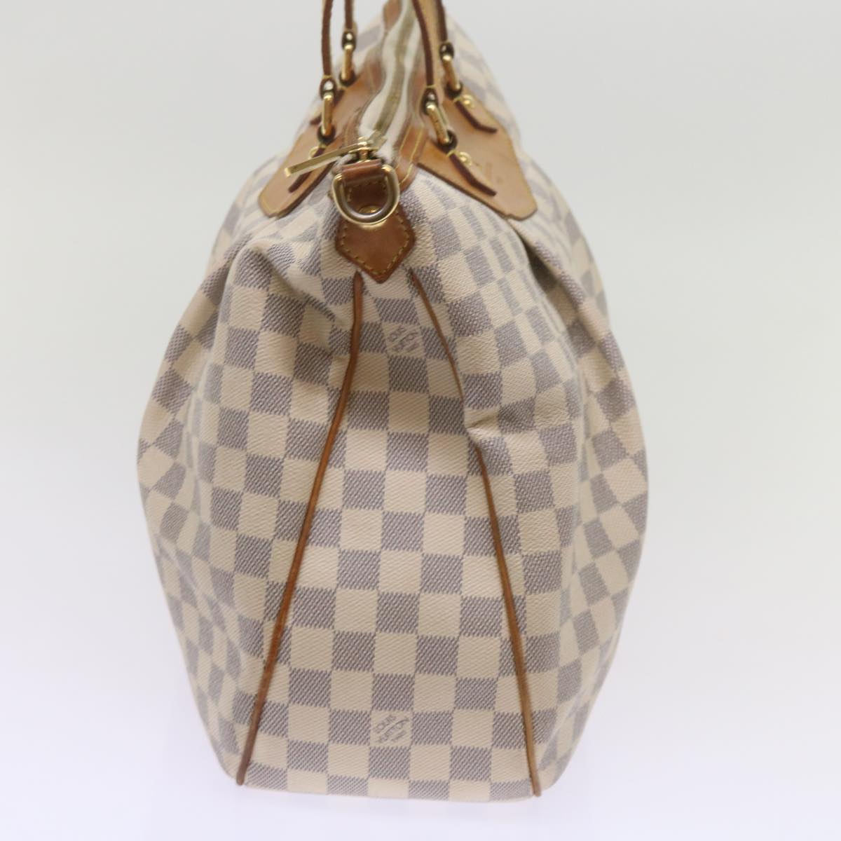 LOUIS VUITTON Damier Azur Siracusa MM Shoulder Bag N41112 LV Auth 68552