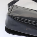 CELINE Shoulder Bag Enamel Navy Auth 68565-15