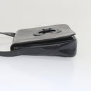 CELINE Shoulder Bag Enamel Navy Auth 68565-4