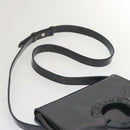 CELINE Shoulder Bag Enamel Navy Auth 68565-8